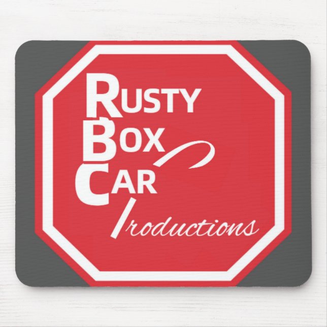 Rusty Boxcar Alternate Logo Mousepad (Front)