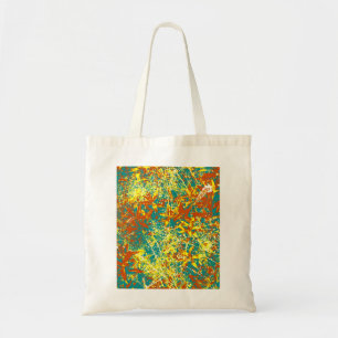 rusty brown and yellow tote bag
