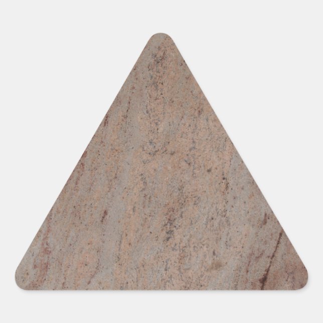 Rusty Brown Marble Triangle Sticker (Front)