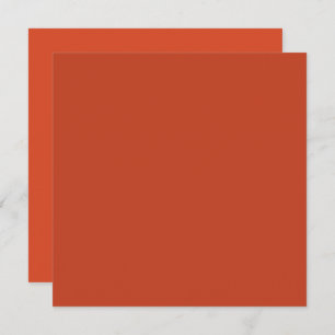 Rusty Burnt Pumpkin Solid Colour Card