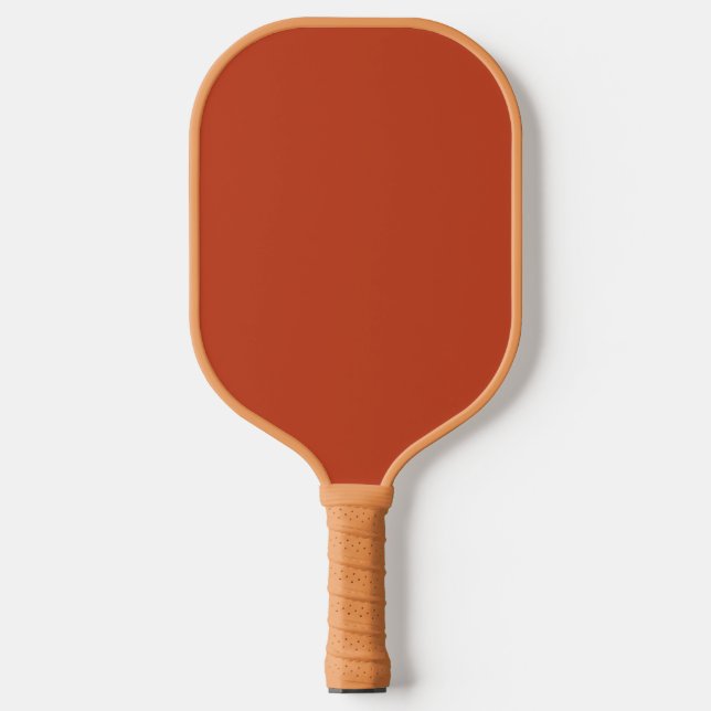Rusty Burnt Pumpkin Solid Colour Pickleball Paddle (Front)