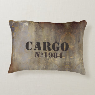 Rusty concrete brownish industrial CARGO custom Nr Decorative Cushion