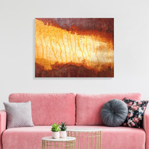 Rusty Corroded Metal Abstract Design Canvas Print