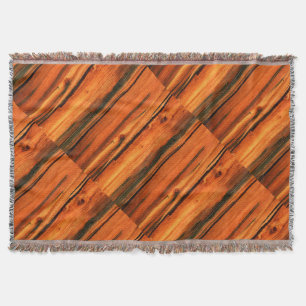 rusty diagonal driftwood blue Thunder_Cove Throw Blanket