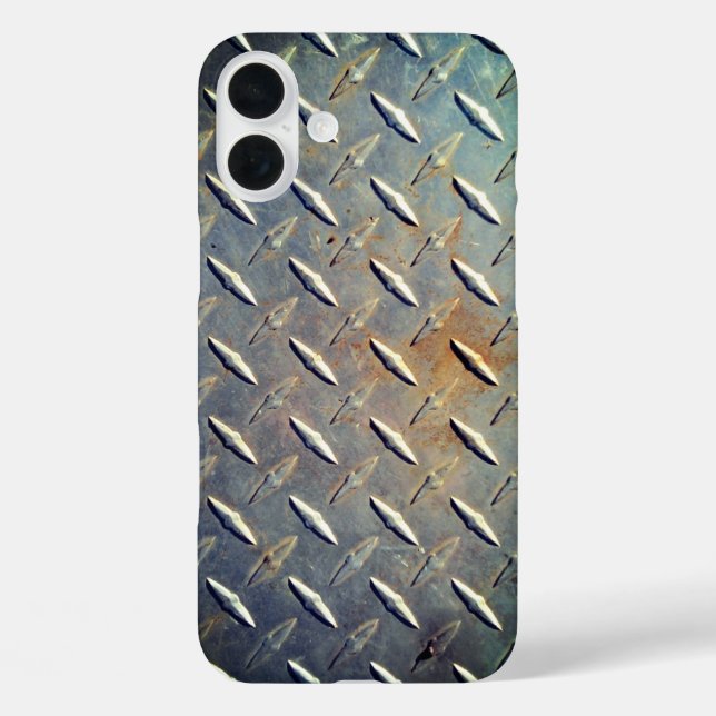 Rusty Diamond Plate Steel Case-Mate iPhone Case (Back)