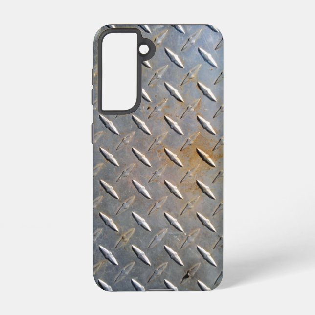 Rusty Diamond Plate Steel Samsung Galaxy S21 Case (Back)