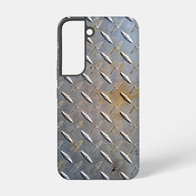 Rusty Diamond Plate Steel Samsung Galaxy S22 Case (Back)