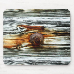 rusty driftwood boards mouse mat