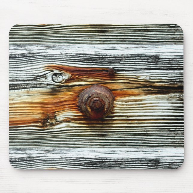 rusty driftwood boards mouse mat (Front)