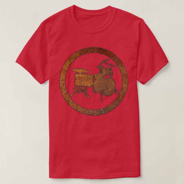Rusty Drums T-Shirt (Design Front)