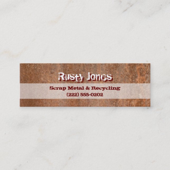 Rusty Edge Calling Card (Front)