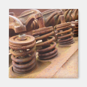 Rusty Engine Block Magnet