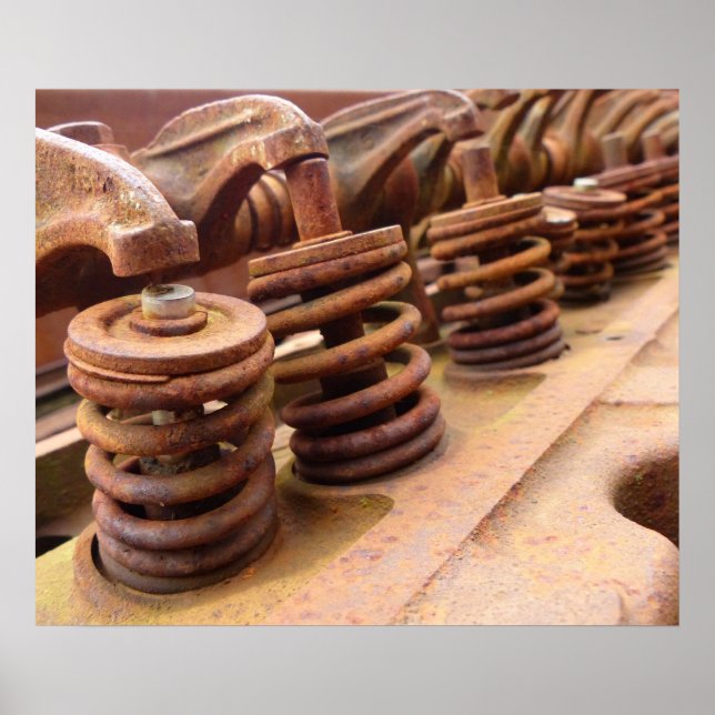 Rusty Engine Block Poster (Front)