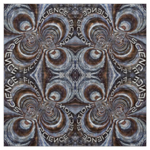 Rusty Fractal Science Fiction Fabric