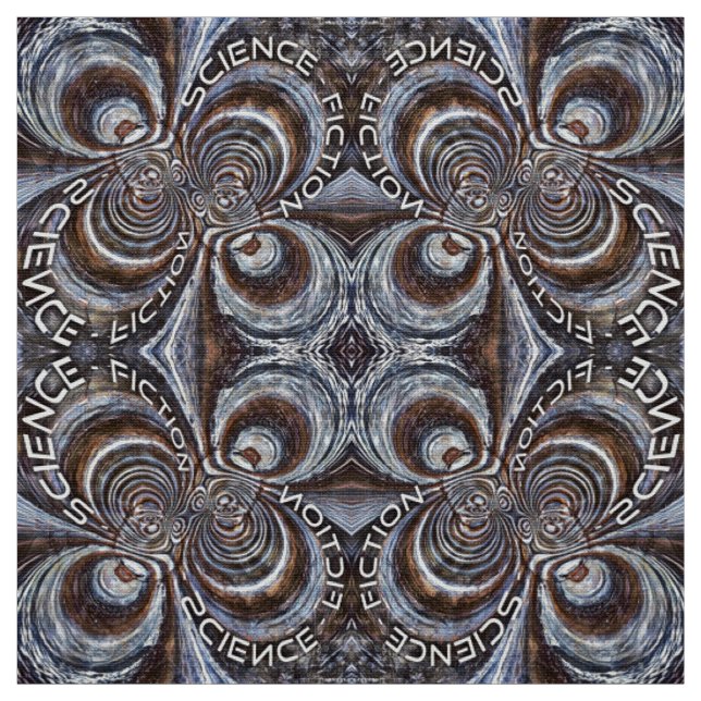 Rusty Fractal Science Fiction Fabric (Swatch)