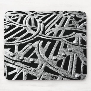Rusty Grate in Grey Mouse Mat