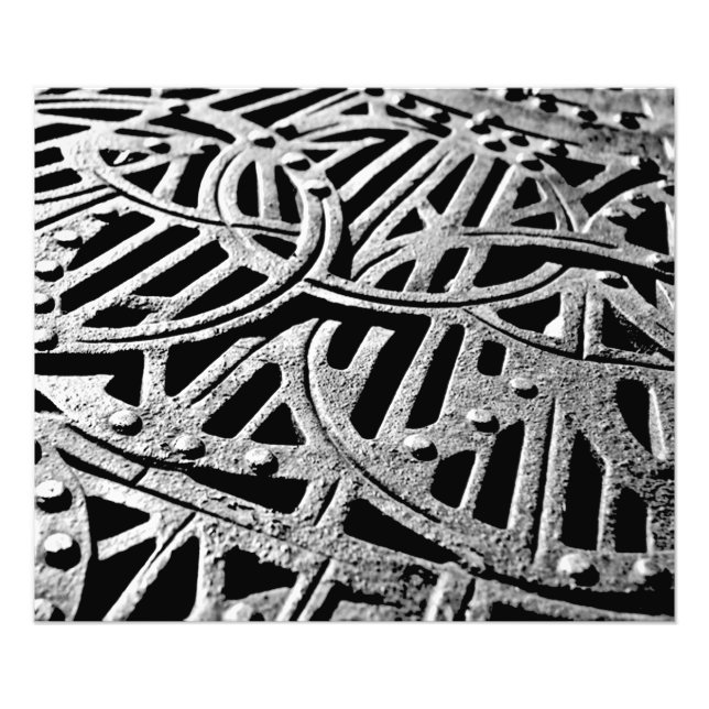 Rusty Grate in Grey Photo Print (Front)