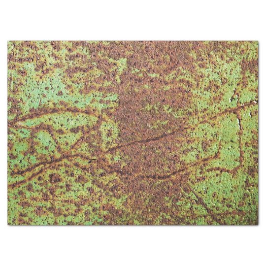Rusty green look tissue paper