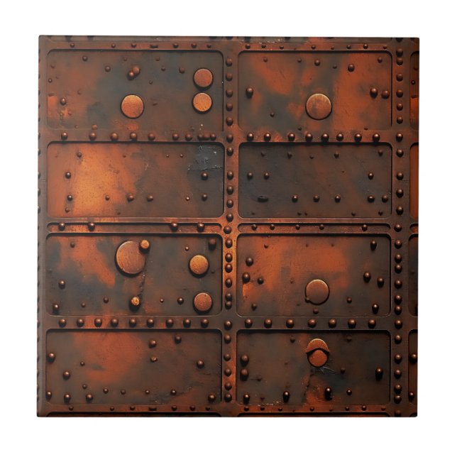 Rusty Iron Ceramic Tile (Front)
