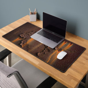Rusty Iron Texture Desk Mat
