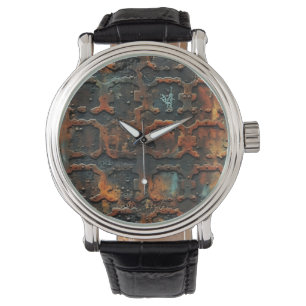 Rusty Iron Wall Clock Watch