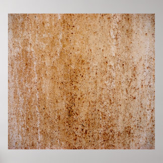 Rusty iron wall, texture detail. poster