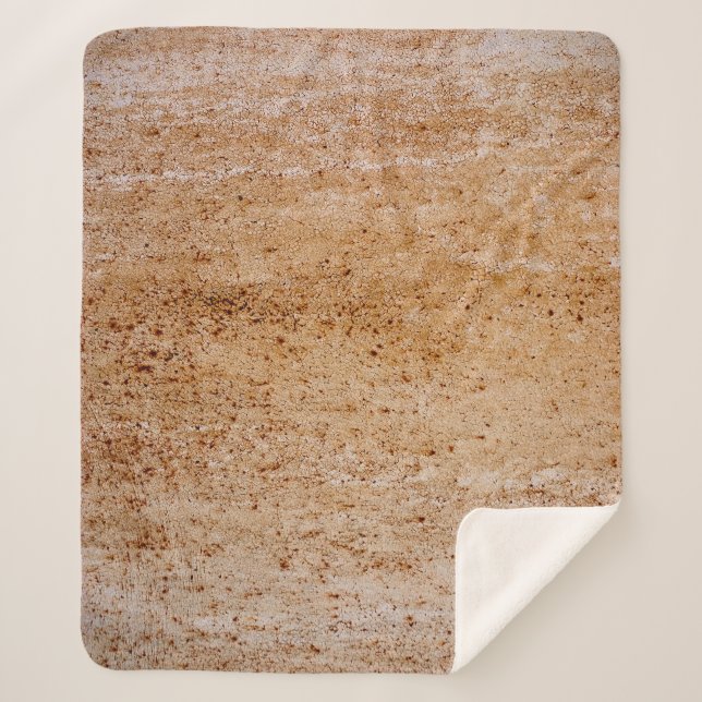 Rusty iron wall, texture detail. sherpa blanket (Front)