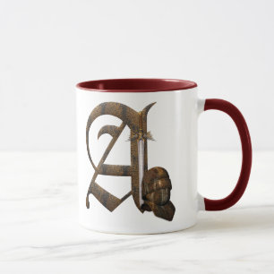 Rusty Knights Initial A Mug