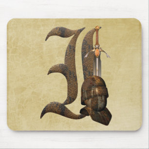 Rusty Knights Initial I Mouse Mat