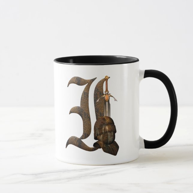 Rusty Knights Initial I Mug (Right)