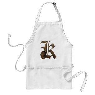 Rusty Knights Initial K Standard Apron