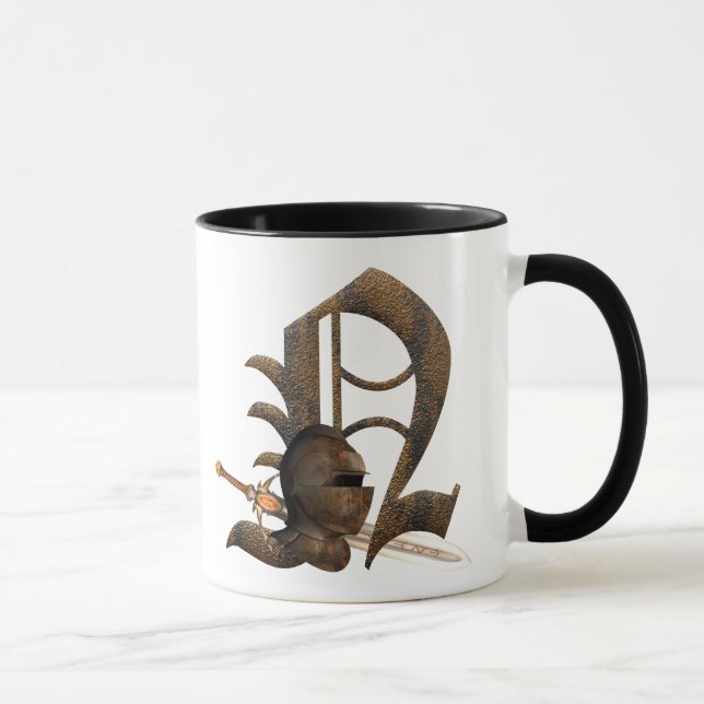 Rusty Knights Initial N Mug (Right)