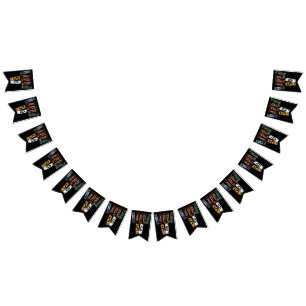 rusty license plate 50th birthday bunting