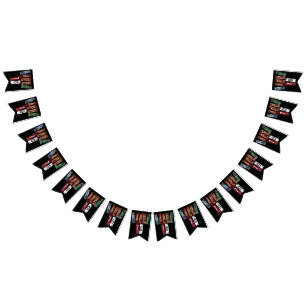 rusty license plate collection 70th birthday bunting