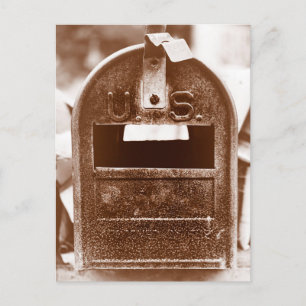 Rusty Mailbox  Postcard