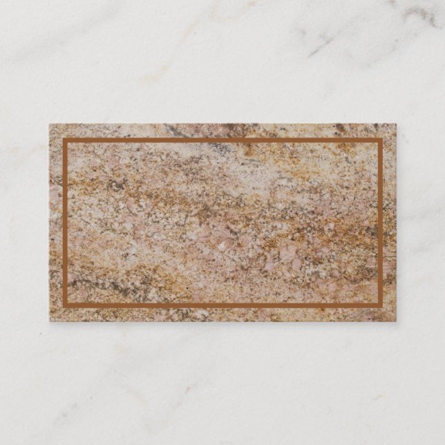 Rusty Marble Textured Business Card (Front)