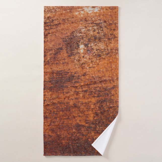 Rusty metal background bath towel (Bath Towel)