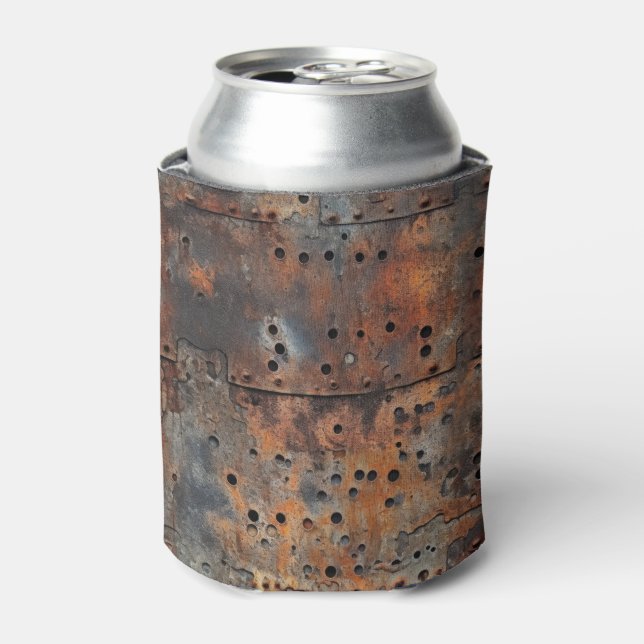 Rusty Metal Can Cooler (Can Front)