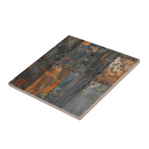 Rusty Metal Ceramic Tile