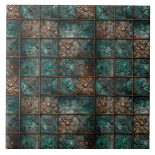 Rusty Metal Ceramic Tile