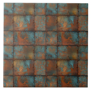 Rusty Metal Ceramic Tile