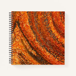 Rusty metal notebook