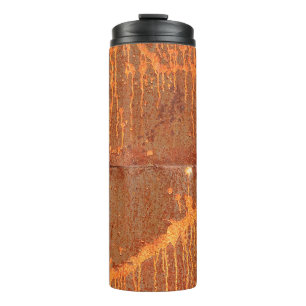rusty metal panel texture background thermal tumbler