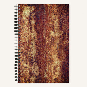 Rusty metal pattern notebook