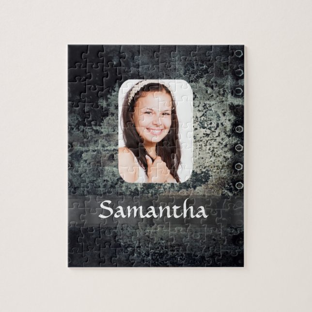 Rusty metal photo template jigsaw puzzle (Vertical)