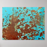 rusty metal plate blue grunge sheet rust