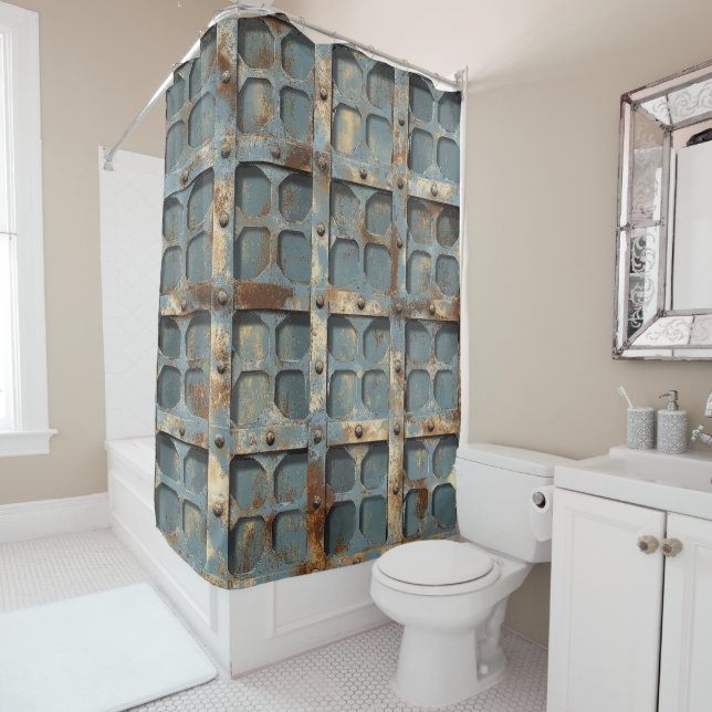 Rusty Metal Shower Curtain (In Situ)