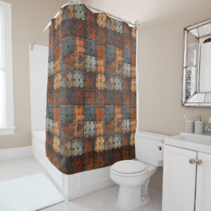Rusty Metal Shower Curtain