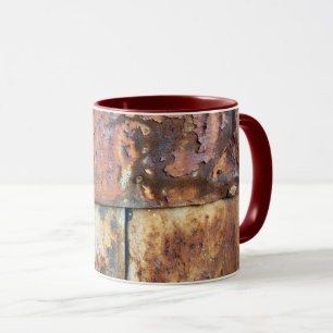 Rusty Metal Siding Old Industrial Building Detail Mug