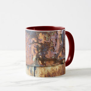 Rusty Metal Siding Old Industrial Building Detail Mug
